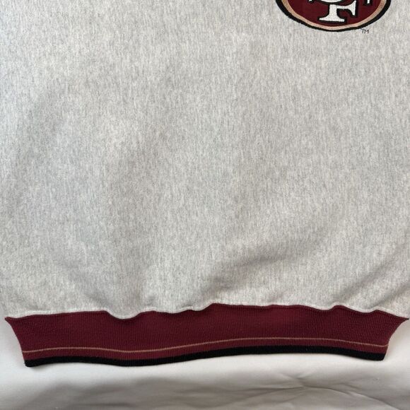 Vintage San Francisco 49ers Sweatshirt 90's  2XL Huge Spell Out Rare Legends Tag - Picture 5 of 10